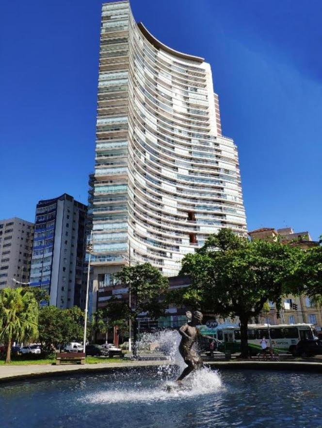 Apartamento Unlimited Ocean Front - Frente A Praia Vista Mar Hidromassagem Piscina Climatizada 2 Saunas Seca E Umida Wi-Fi 350 Mb Santos  Exterior foto